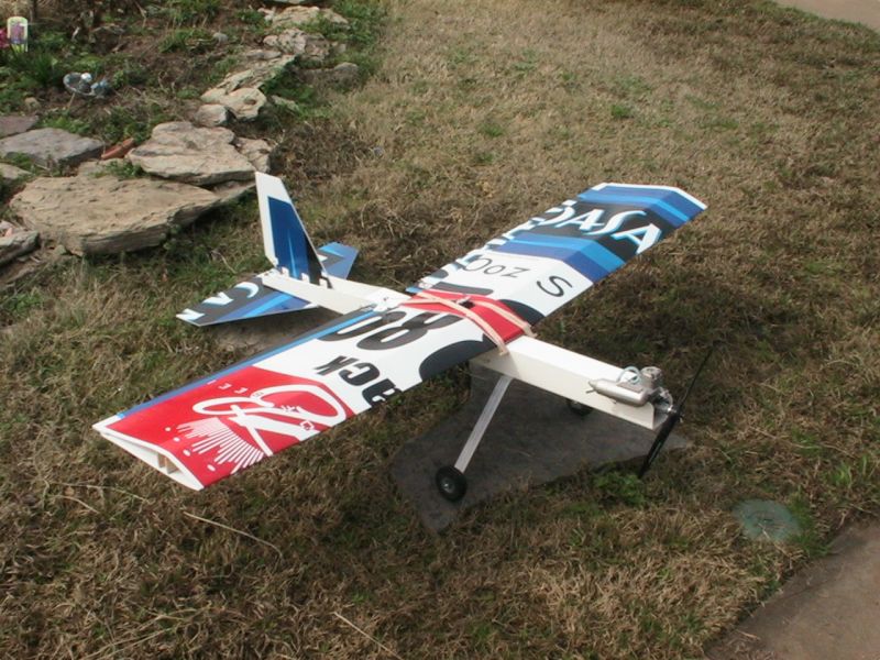  I call this plane the Budsani since it was made from Budweiser and Dasani corrugated plastic signs.  The plans call it the SPAD Debonair.  The plans were found at www.spadtothebone.com.