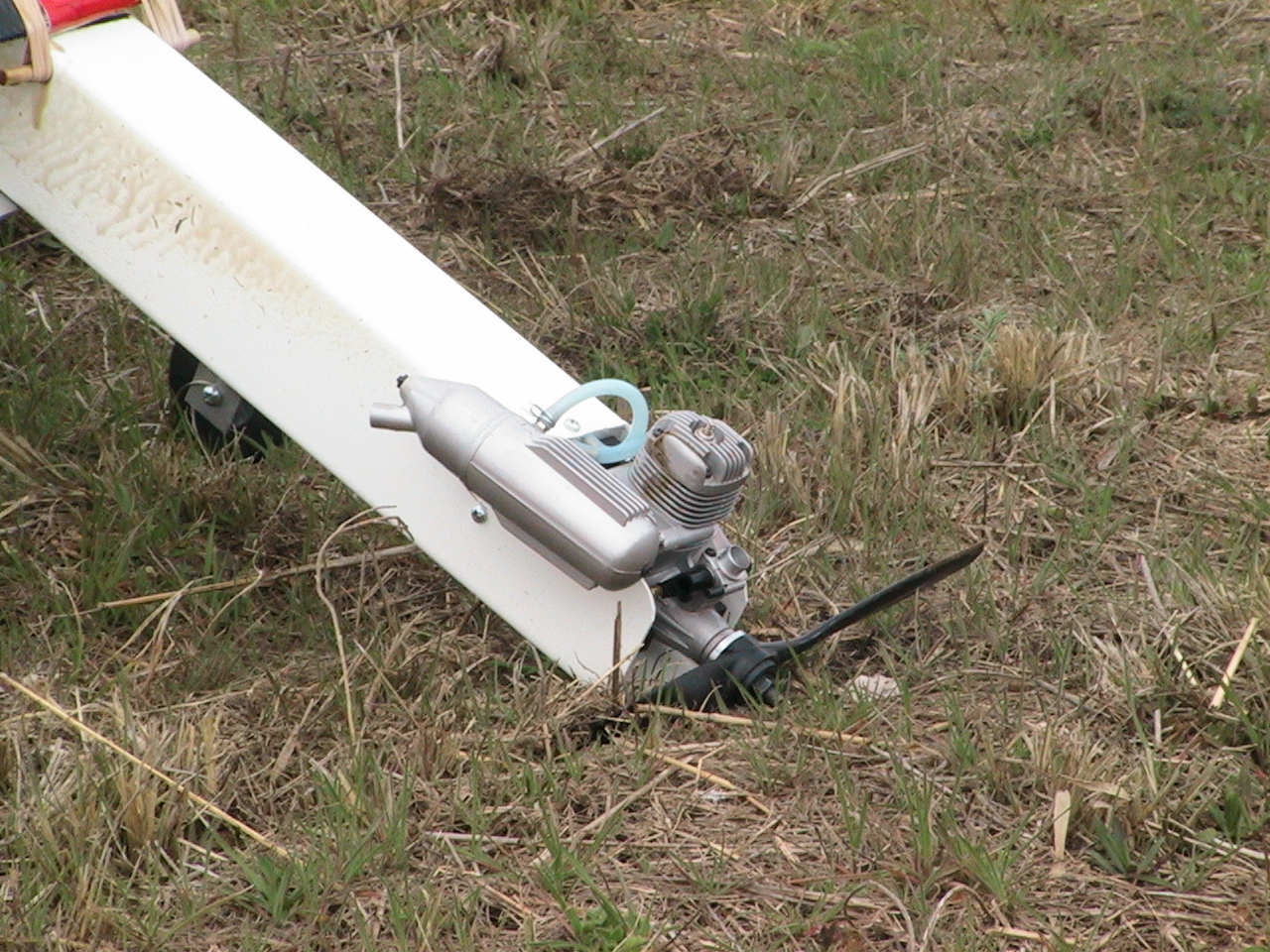  This is how the plane was sitting when I arrived at the crash scene.